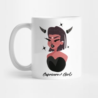 Capricorn Girl Zodiac Sign Astrology Mug